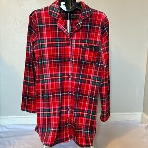 Red Plaid Nightgown NWT